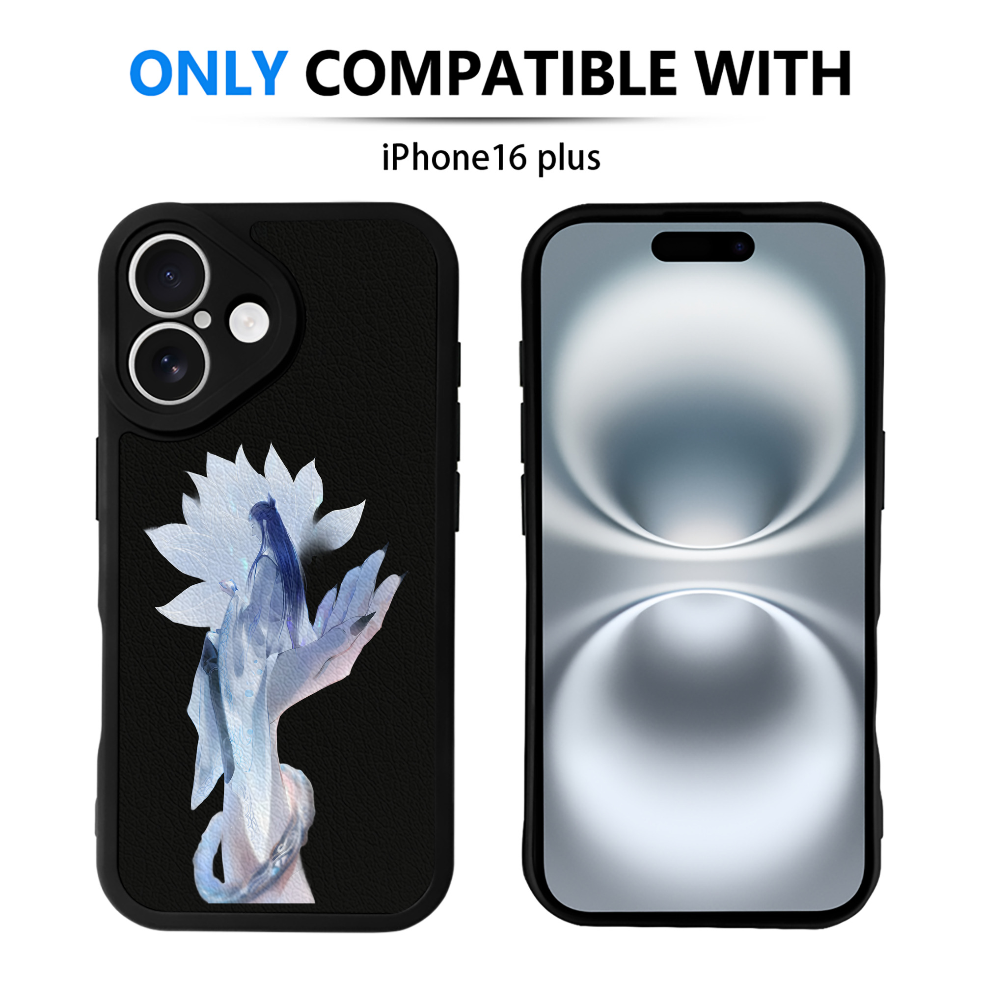 （画像用） Ne Zha 2 ナタ 魔童の大暴れ 【iPhone 16シリーズ対応】シリコンスマホケース（レザー調） 材質：シリコン